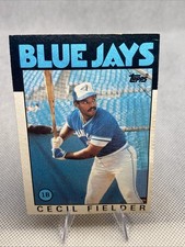 1986 Topps Cecil Fielder Rookie #386 Base Set Blue Jays Baseball Card. rookie card picture