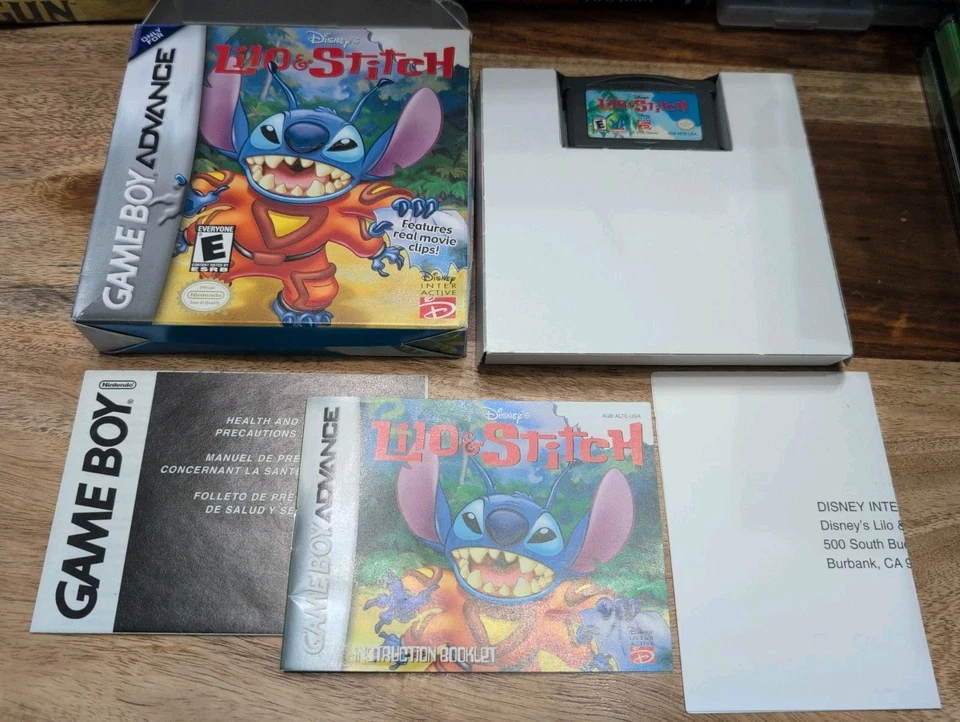 Disney's Lilo & Stitch GBA CIB w Reg (Nintendo Game Boy Advance, 2002) Tested - Image 1 of 4