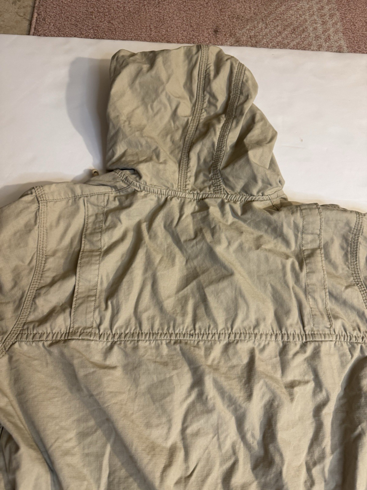 Carhartt Jacket Womens Medium Khaki Tan El Paso Utility Field Ripstop Work Coat thumbnail 14