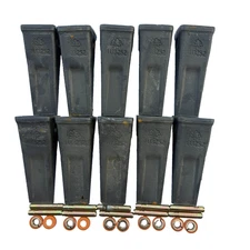 10PK 1U3252 Forged Teeth  W/ Pin 8E6259 8E6258 Retainer Fits For Cat J250 Tooth