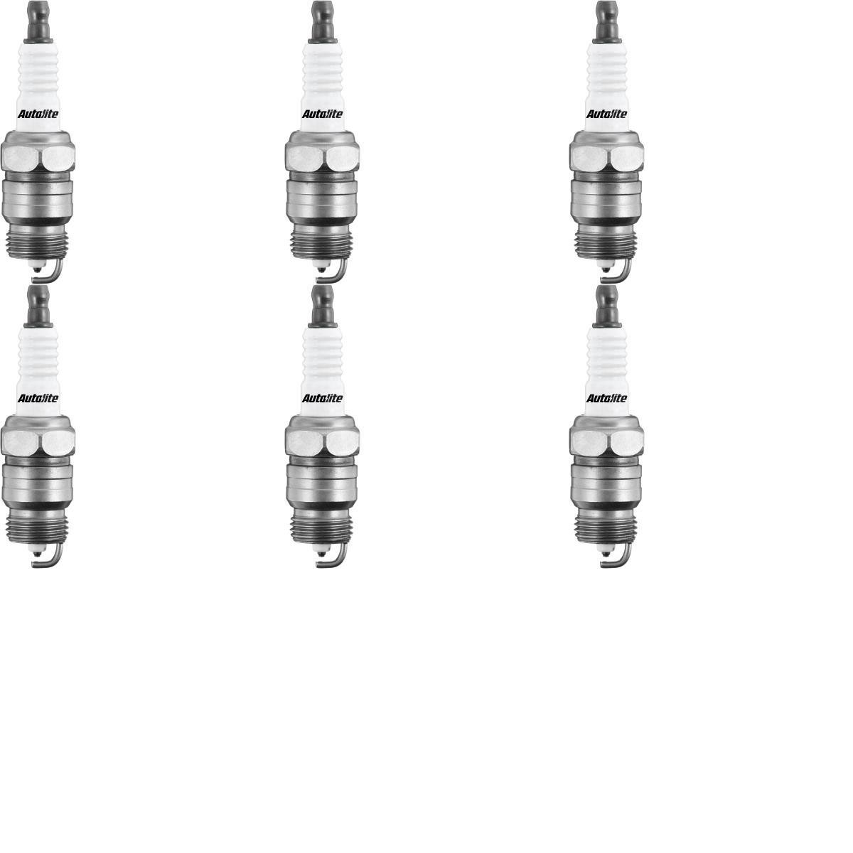 Autolite APP46 Spark Plug Pack of 6 for Ford Mercury Edsel Lincoln 300    52-83