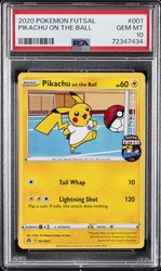 Pikachu on the Ball 001/005 Pokemon Futsal Promo