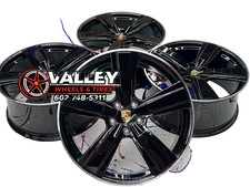21 5x130 Black Rims 21x9.5 21x11 Staggered Set 4 Fit Porsche Cayenne Panamera