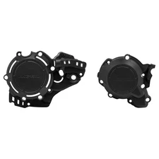 Acerbis 2645510001 X-Power Crankcase and Ignition/Clutch Cover Kit Black