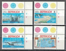 BERMUDA:1991 SC#619-22 MNH Bermuda in World War II AP3397