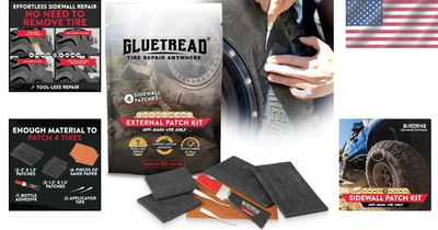 #ad #ad GlueTread External Patch Kit for Tubeless Tires No Need to Remove Tire ... $35.00