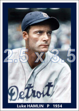 Luke Hamlin - 1934 Detroit Tigers - choose a style - colorized print