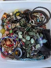 4+ Pounds Vintage Modern Costume Mystery Jewelry Junk Craft Pieces Broken Lot 4