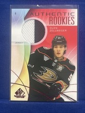 OLEN ZELLWEGER 2024-25 UD SP GAME-USED AUTHENTIC JERSEY RC