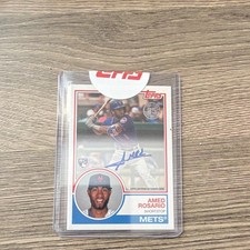 2018 Topps 1983 Design Autographs Amed Rosario #83A-ARO Rookie NY Mets