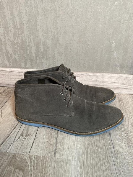 Men Kurt Geiger Boots Grey Suede 44