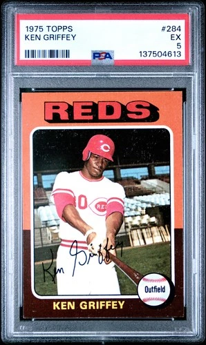 1975 Topps #284 Ken Griffey PSA 5