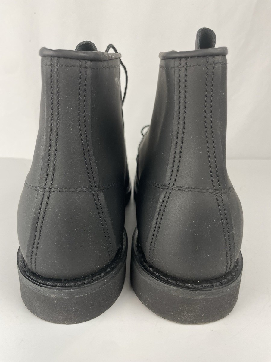 靴 Red Wing Classic Moc 8074 US8 Men's Classic Moc 6-Inch Boot in Black Leather 8074 | Red Wing