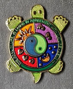 RARE 15 Made EARTH TURTLE Secret Shiny Gold XLE Geocoin Unactivated TSUN 1st Ver