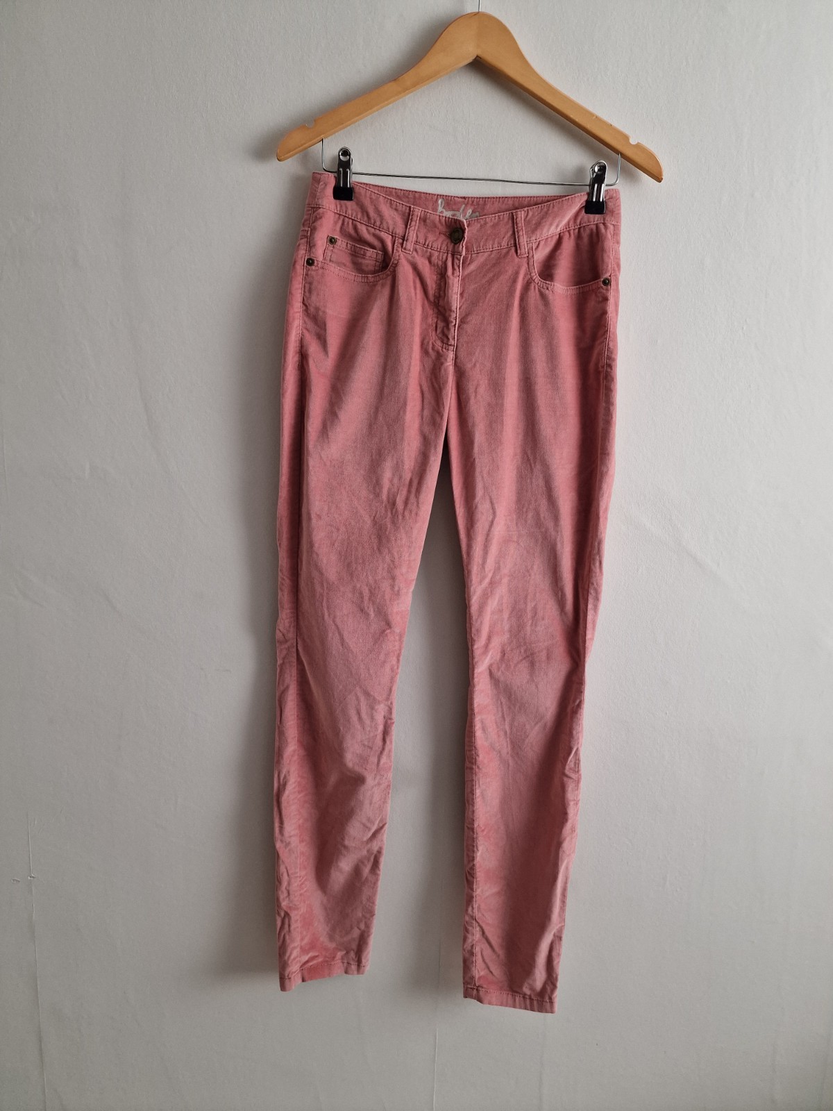Boden Womens Trousers Size 8 Pink Velvet/Velour Style