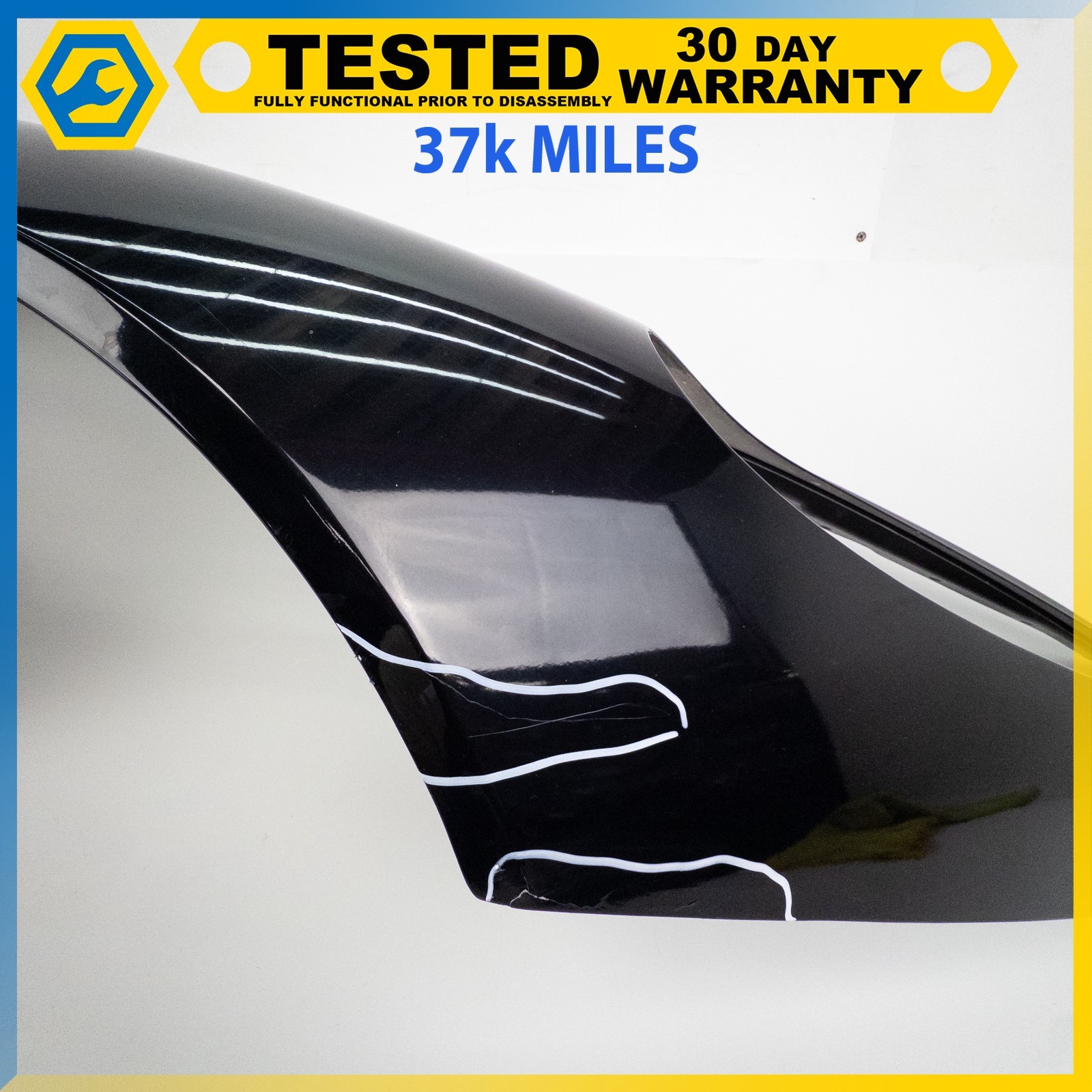 05-12 ASTON MARTIN DB9 FRONT RIGHT PASSENGER SIDE FENDER PANEL BLACK OEM