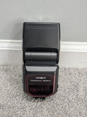 Minolta Program 3500xi Shoe Mount Electronic Flash - TESTED