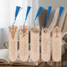 Collectible 5-Piece Lord of the Rings Bookmark Set - Ideal Gift for Avid Readers