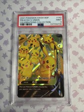 2021 POKEMON BLACK STAR PROMO CELEBRATIONS #142 SWSH142 PIKACHU V-UNION PSA 9 on eBay