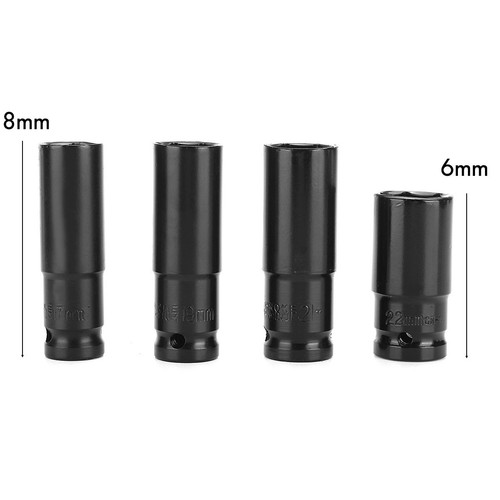 Kit de cabeza hexagonal de llave eléctrica de 17-22 mm de 4 piezas dureza y durabilidad - Imagen 2 de 36