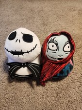 Disney Nightmare Before Christmas Jack  Sally Women  s Slip-On Slippers 9/10