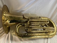 C.G. Conn 10J BBb 3/4 Tuba  SEE PHOTOS NEEDS SOME REPAIR BUT OTHERWISE GOOD ELM6