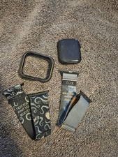 Apple Watch SE 44mm Black Aluminum Touchscreen GPS with ZOX Fabric Bands