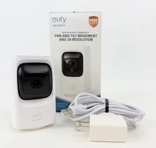 eufy Indoor Wired 2K PTZ Security Camera with AI Detection - White - OB