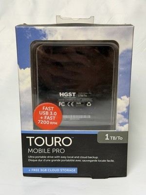 HGST Touro Mobile Pro 1-TB/To Portable External Hard Drive USB 3.0 Brand New