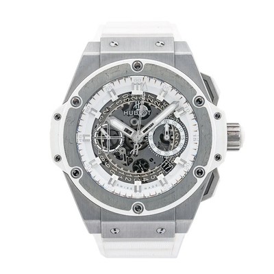 Hublot King Power 48MM Transparent Dial With Rubber Bracelet - 701.NE.0127