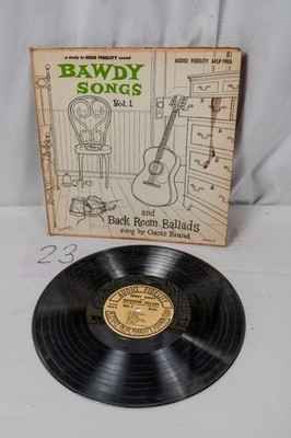 Oscar Brand ''Bawdy Songs and Back Room Ballads'' Vol. 1 Vinyl LP Audio Fidelity