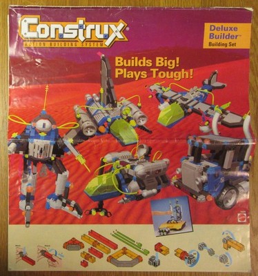 Vintage Mattel Construx Deluxe Builder Set, Nr. 15539,1996, Bauset Konstruktion