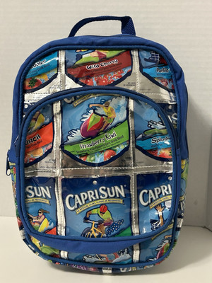 Terracycle CAPRI SUN Drink Pouch Strawberry Kiwi Bags Blue Novelty Backpack Bag