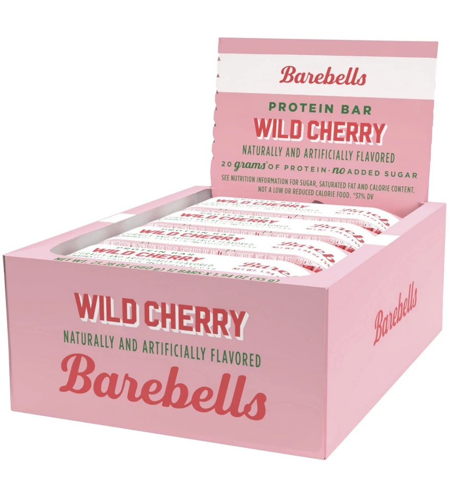Barritas Proteicas Barebells, Sabor NUEVO - Cereza Salvaje (12 Barras) Foto 2 de 3