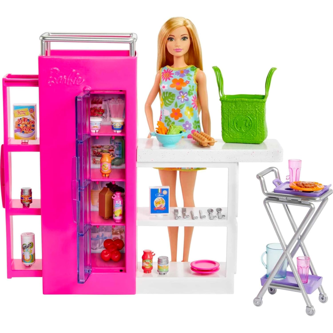 Barbie Doll Ultimate Pantry Playset Including 30+ Pieces New Kids Toy