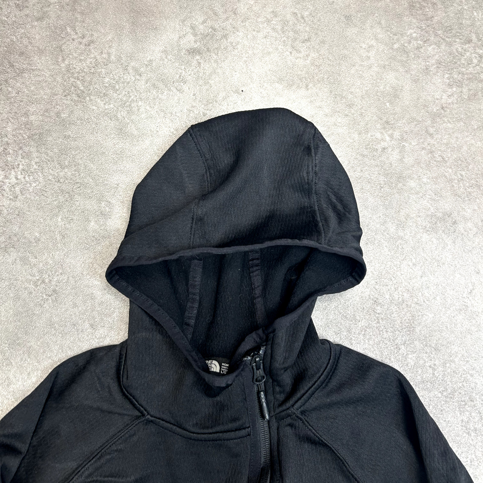 The North Face Hoodie Womens Y2K Vintage Full Zip Sweatshirt, Black, Large image 3