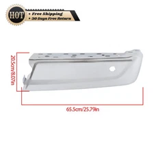 Silscvtt Right Rear Bumper End Set Chrome For 21-23 Ford F150 W/Park Auto Sensor