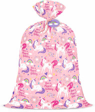 56" Extra Large Pink Unicorn Birthday Gift Bag - Have a Magical Birthday Jumbo B