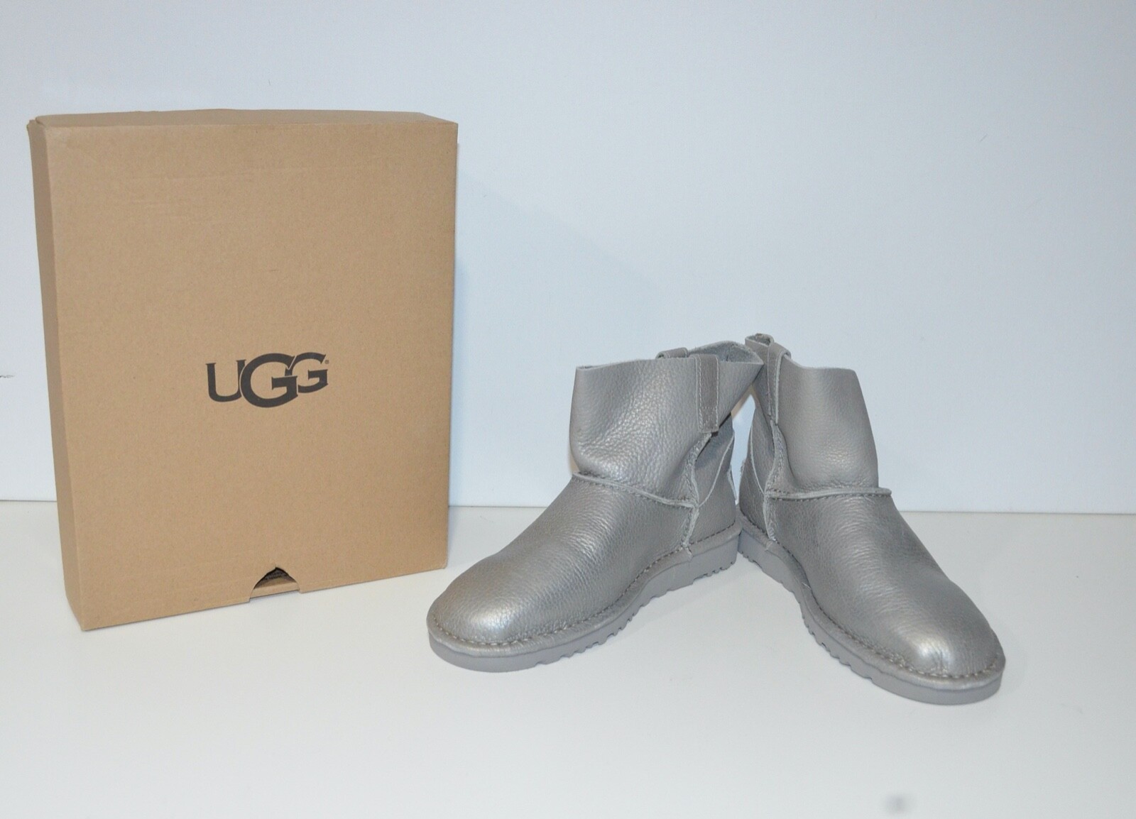 ugg boots silver metallic