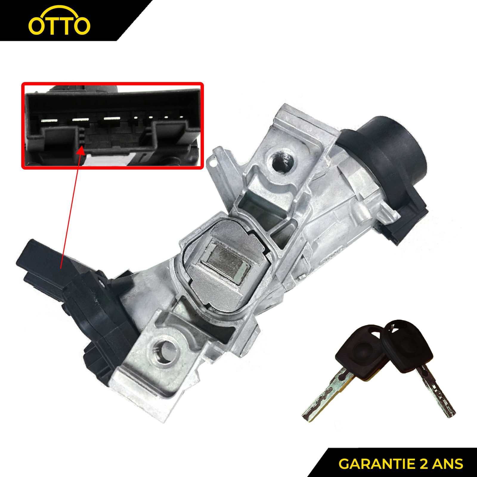 Commutateur d'allumage pour Skoda Fabia III - Contacteur de démarrage 6RA905865 6RA905865B