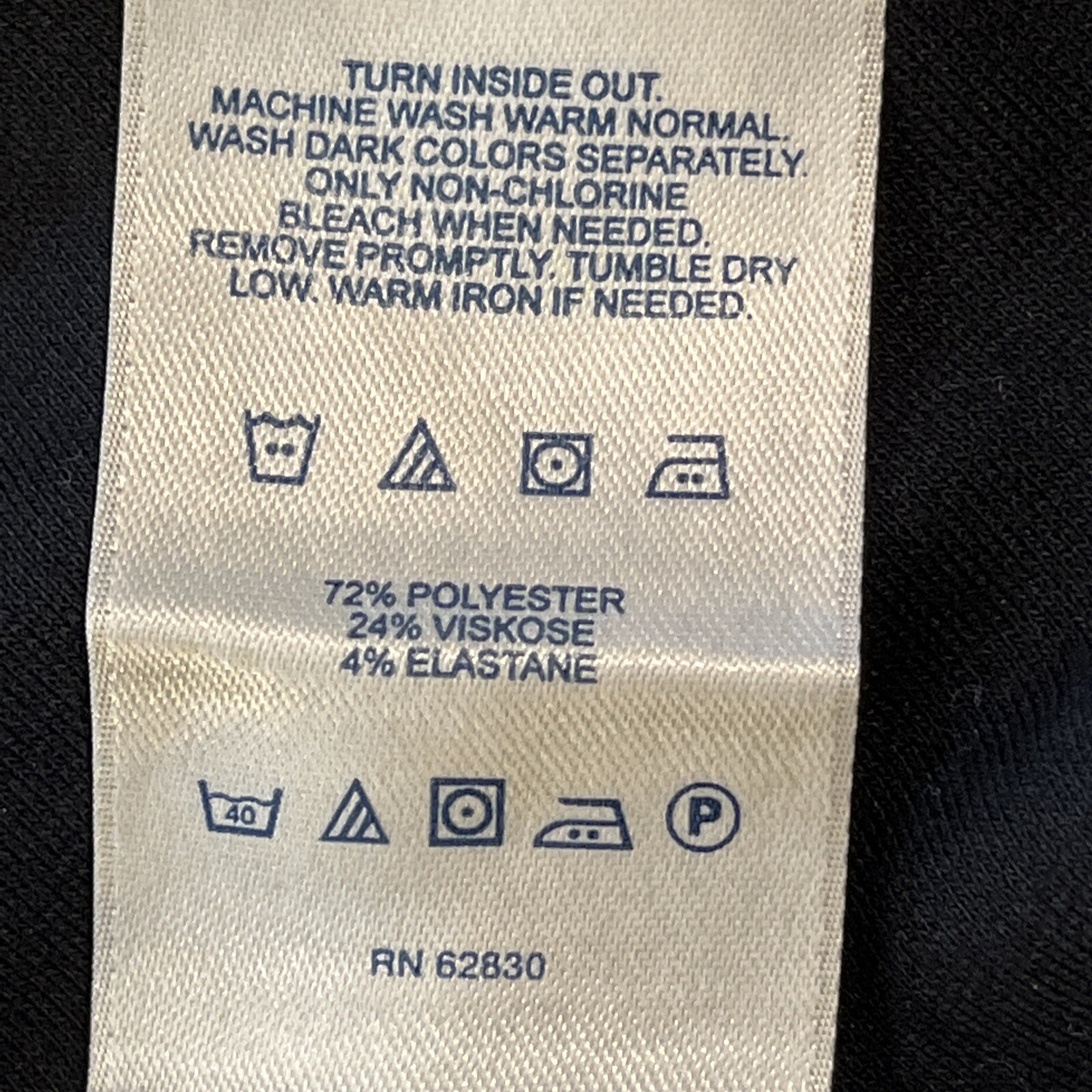 Lands' End 18 Black Dress Size 18 Short Sleeve Calf Length Flared