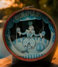 Boite à Musique Animée Vintage Cirque Clown