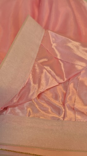 Women Retro Petticoat Underskirt Vintage A-line Crinoline Half Slips Pink - Picture 2 of 12