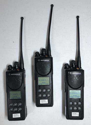 Motorola XTS 3000, 800Mhz, P25, DES Encrypted, Digital, Analog Matched Set of 3
