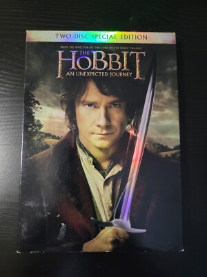 The Hobbit: An Unexpected Journey (DVD, 2012, 2-Disc Edition) w/ Slipcover