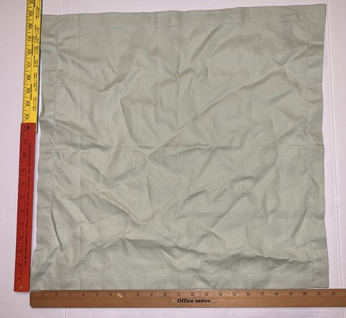 Fieldcrest Luxury Large Cloth Table Catering Napkins Set of 4 Size 21x21 Green - Picture 2 of 3