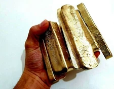 281 Grams Scrap gold bar for Gold Recovery Melted Different Computer Coin Pins