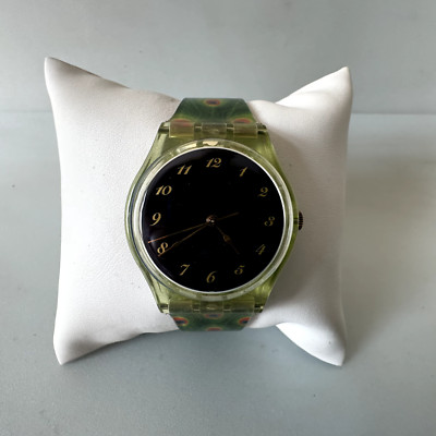 Swatch Uhr LUCESCA Lights GG199 Originals Gent 2002 Swiss Armbanduhr Pfau