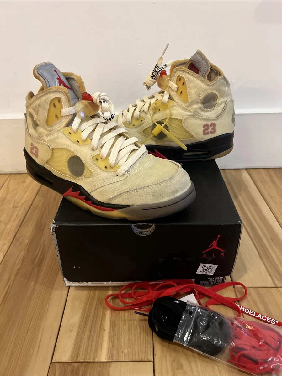 Nike jordan retro top 5 off white