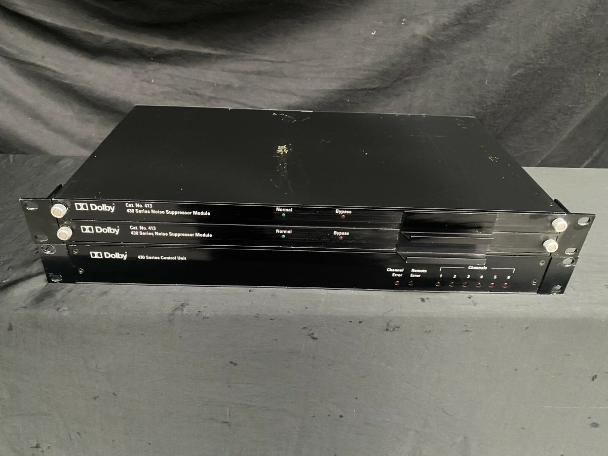 Lot De Modules Dolby Noise Suppressor - 2x Cat 413 + 1x Unité Contrôle 430 + 2x Télécommandes 430